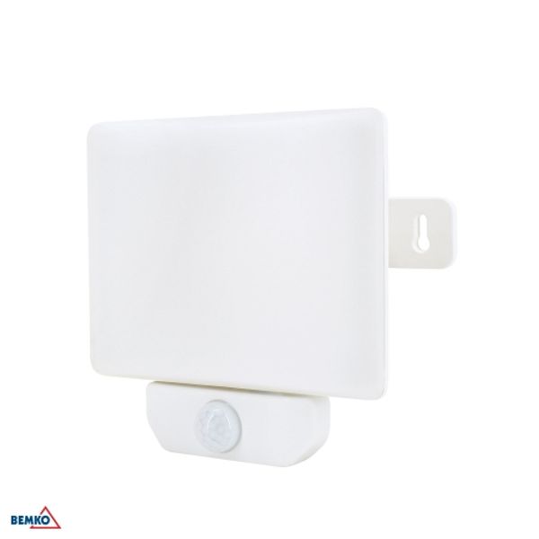 LED FLOODLIGHT LFX 30W 4000K 2700LM IP65 WHITE PIR SENSOR image 1
