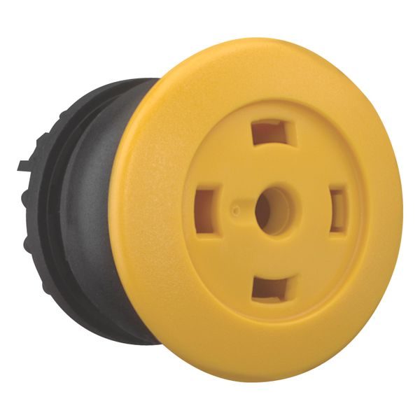 M22S-DRP-Y-X Mushroom actuator, RMQ-Titan, Mushroom, maintained, Mushroom yellow, Without button plate, Bezel: black image 7