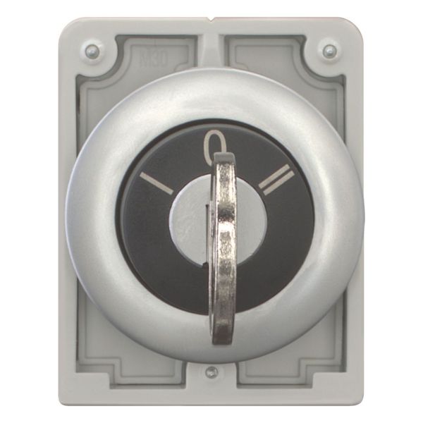 M30C-FWRS3 Key-operated actuator, Flat Front, maintained, 3 positions, Key withdrawable: I, 0, II, Metal bezel image 9
