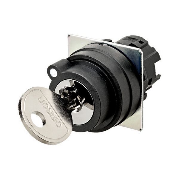 Selector A22NZ 22 dia., Key type S, 2 position, bezel plastic, manual, A2270614A image 2
