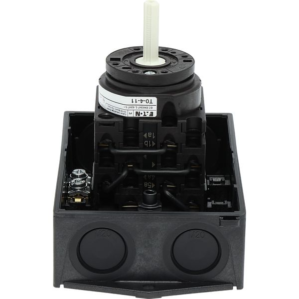 T0-4-11/I1 Multi-speed switches, T0, 20 A, surface mounting, 4 contact unit(s), Contacts: 8, 90 °, maintained, Without 0 (Off) position, 1-2, Design number 11 image 35