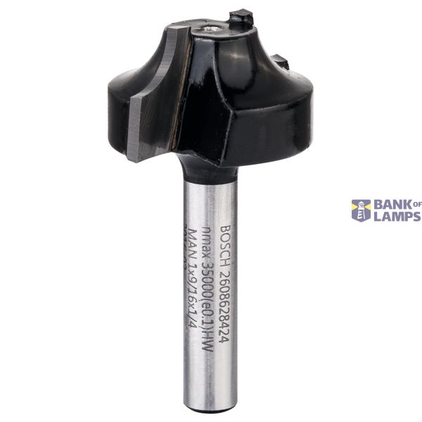 Edge forming Ovolo bit, 1/4", R1 6.3 mm, D 25.4 mm, L 14 mm, G 46 mm image 1