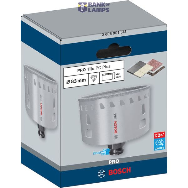 PRO Tile PC Plus Hole Saw, 83 mm image 1