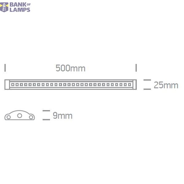 SHELF STRIP 5W WW 24V DC 50cm image 2