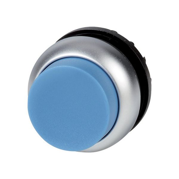 M22-DH-B Pushbutton, RMQ-Titan, Extended, momentary, Blue, Blank, Bezel: titanium image 5