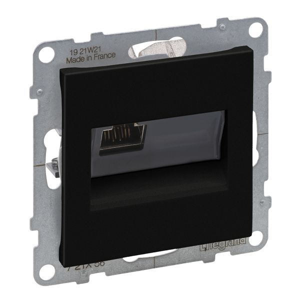 RJ45 SOCKET CAT6 STP BLACK image 1