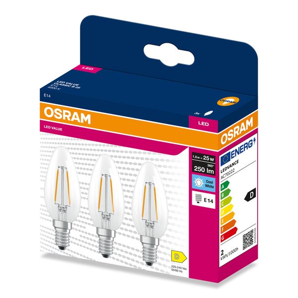 VALCLB25 1,8W/840 230V FIL E14 FS3 OSRAM image 2