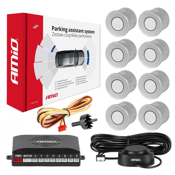 Parking sensor 8 Buzzer silver image 1