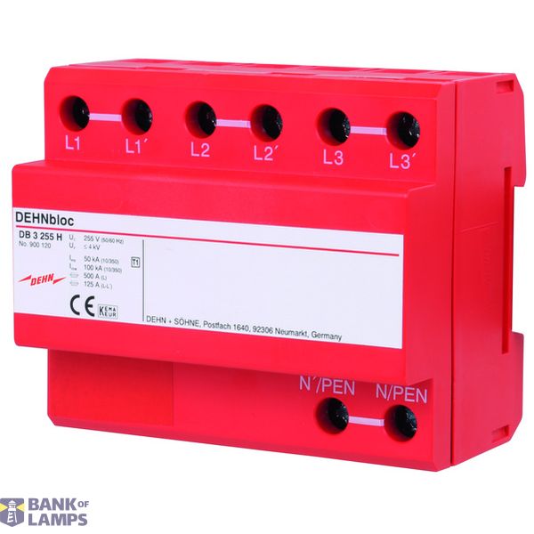 DEHNbloc H 3 lightning current arrester image 1