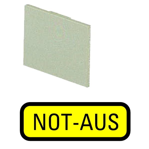 199SQ25 Insert label, yellow, emergency switching off image 1
