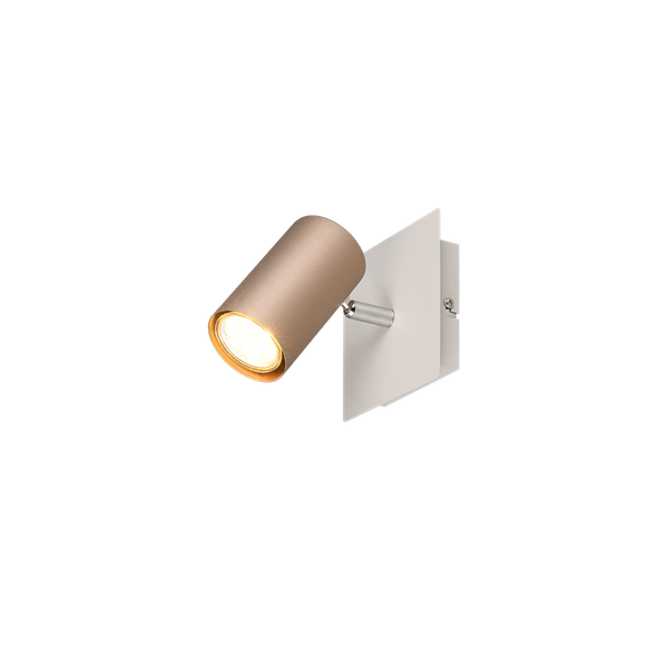 Marley spot 1-pc GU10 coffee brown/matt white image 1