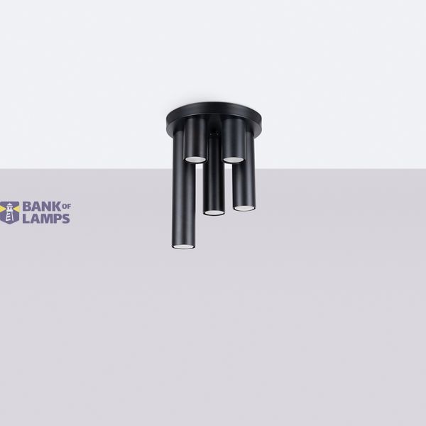 CEILING LAMP LAGOS 5P BLACK 5XGU10 image 3
