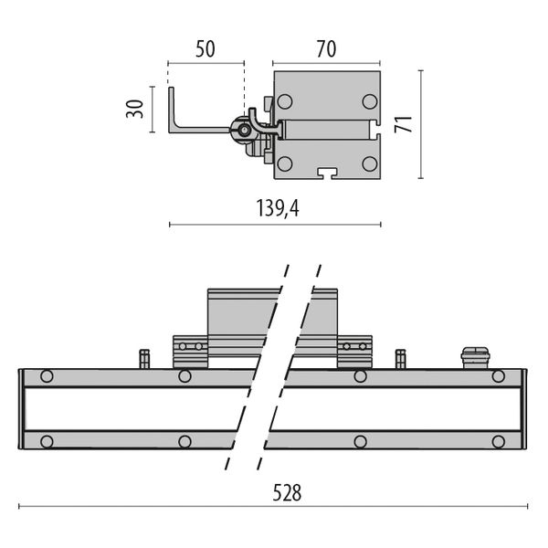 STRIP SQUARE+L 528 15W ELL 15X45 RGBW image 5