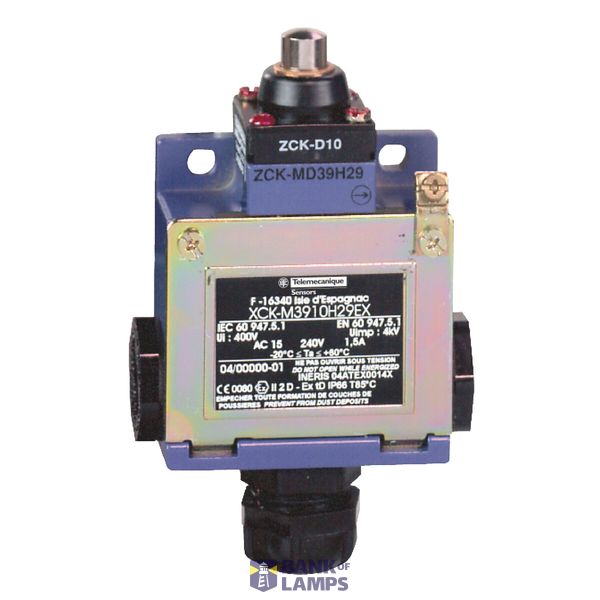 LIMIT SWITCH METAL 2NC AND NO HEAD 180° PLASTIC ROLLER LEVER ISO M20 ( image 14