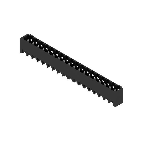 PCB plug-in connector, male header, closed side, THT/THR solder connection, 5.00 mm, Number of poles: 18, 180°, Solder pin length (l): 3.2 mm, tinned, black, Box image 3