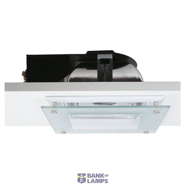 QUOR 52/G EVG downlight, white , glass partially frosted, TC-DE, 2x 26W image 1