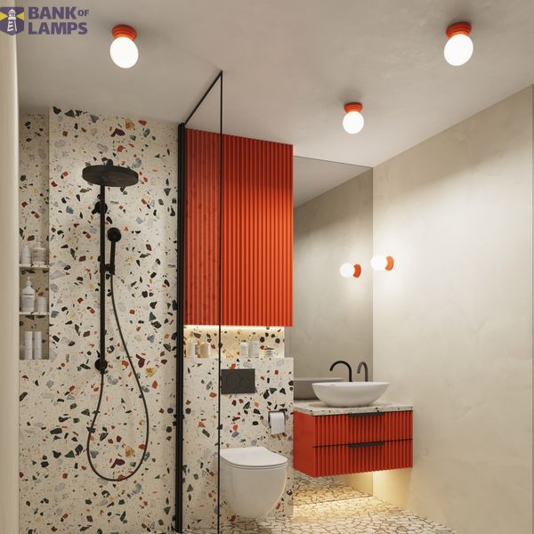 Wall lamp ZORI peach IP44 image 7