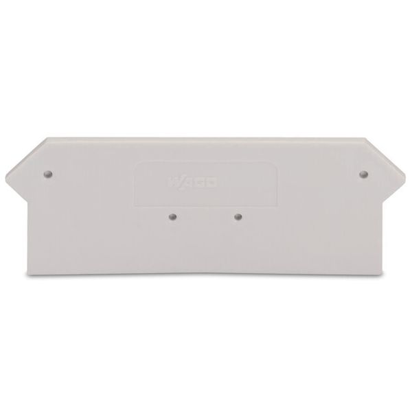 End and intermediate plate 2 mm thick light gray image 1
