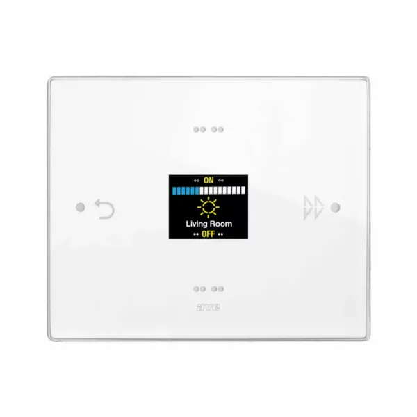 ROOM CONTROLLER KNX     WHITE GLASS image 1