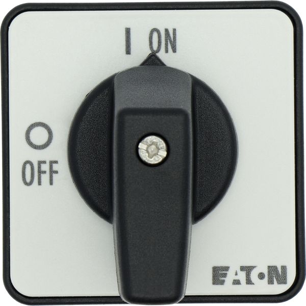 T0-2-1/E On-Off switch, T0, 20 A, flush mounting, 2 contact unit(s), 3 pole, with black thumb grip and front plate image 34