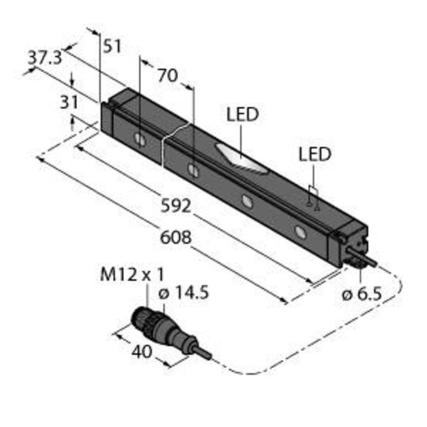 Pick-to-Light Placement Sensor   PVL500PQ image 1