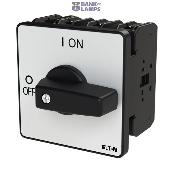 P3 On-off switch, 80 A,Flush mounting, 4 pole, Form E, Black, Short th image 2