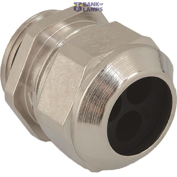 Cable gland Progress brass M32x1.5 multiple cables 4x Ø7.0-9.0mm image 1