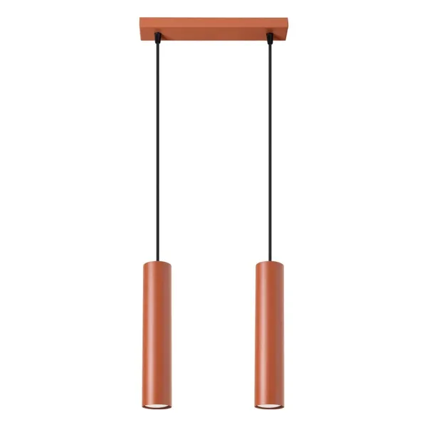 HANGING LAMP LAGOS 2 RED OCHRE 2XGU10 image 1