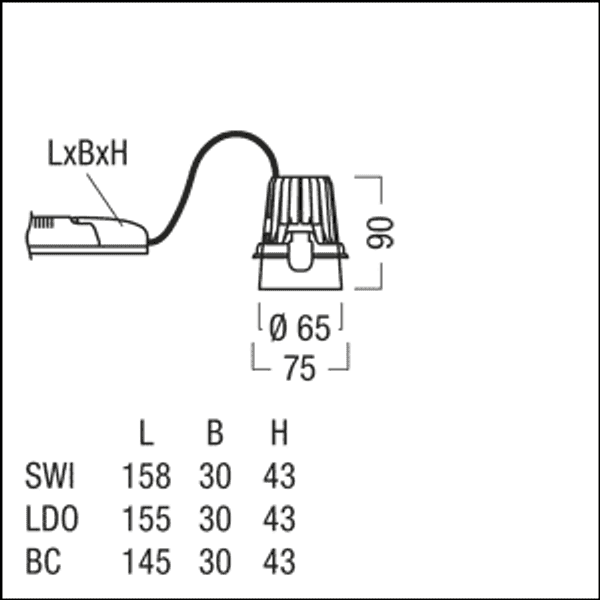 DIAMO MD 900-930 BC WW-DWH WH - LED light module image 2