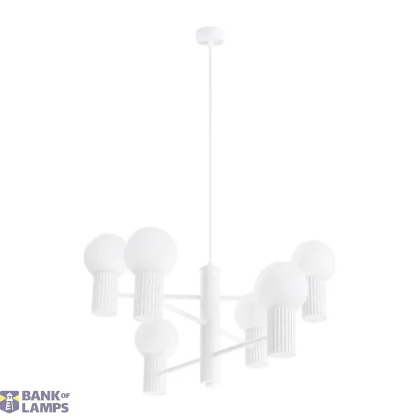 Chandelier HALO 6 white image 1