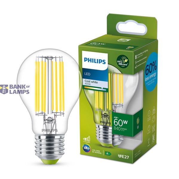 LED CLA 60W A60 E27 4000K CL EELA SRT4 image 1