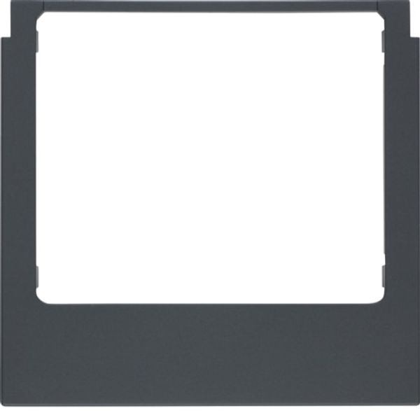 Design frame for KNX Touch Control 3.5", sharp edges, anthracite, matt image 1