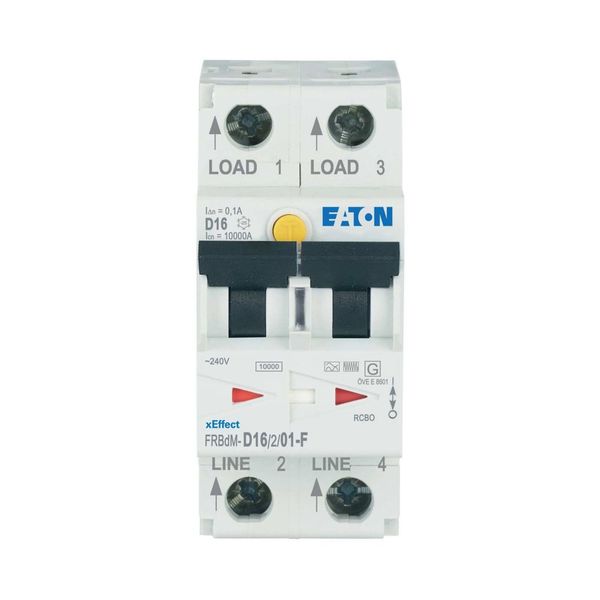 Digital RCD/MCB combination, 16 A, 100 mA, MCB trip characteristic: D, 2p, RCD trip characteristic: F image 6