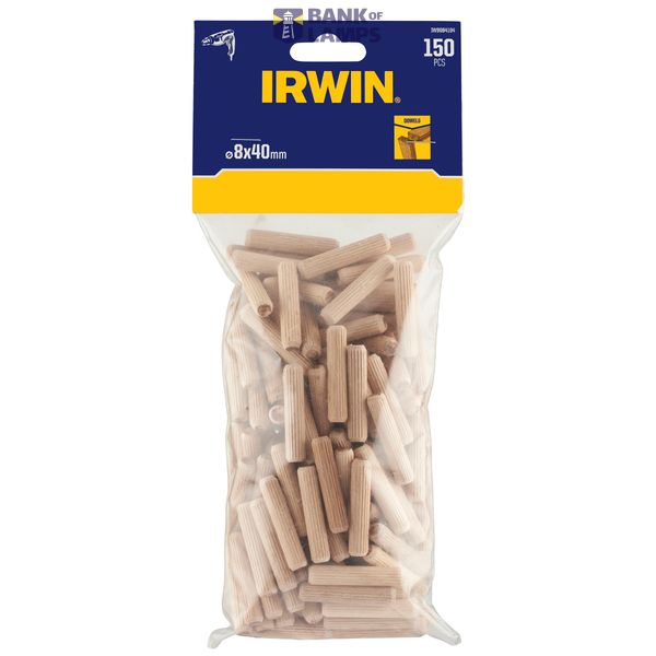 Wooden Dowels, 8x40mm, x150 image 2