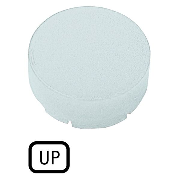 M22-XDLH-W-GB3 Button lens, raised white, UP image 1