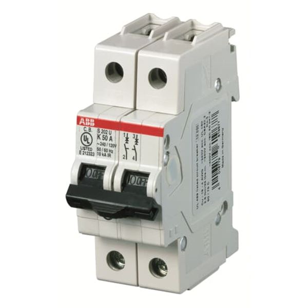 S202U-K6 Miniature Circuit Breaker - 2P - K - 6 A image 1