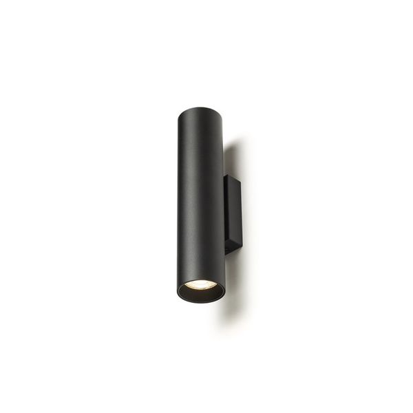 LUKE wall black 230V LED GU10 2x7W image 1