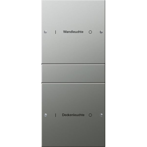 rocker set 2-g (1+1) inscr. System 55 stainl.steel image 1