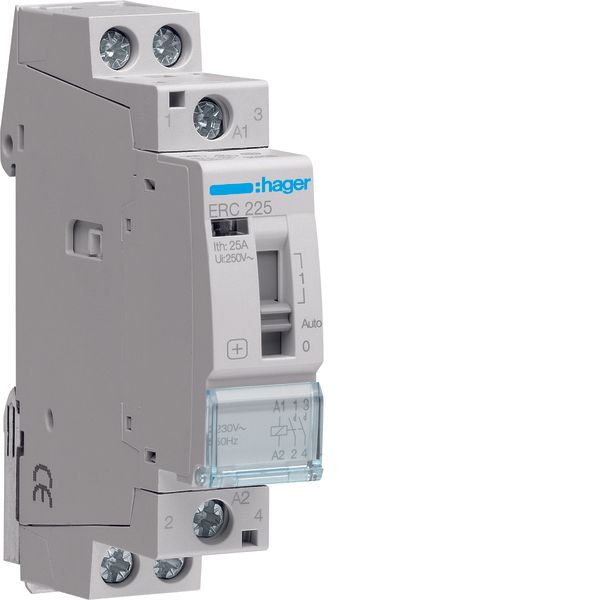 Override Contactor 25A, 2NO, 230V image 1