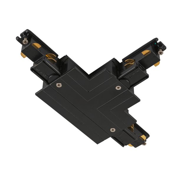 T-connector  S-TRACK 3-phase-recessed rail ,IP20,black image 1