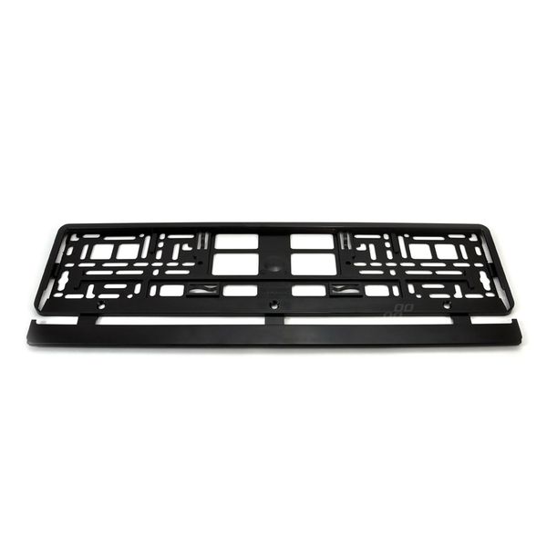 License Plate Frame - BLACK flexible image 1