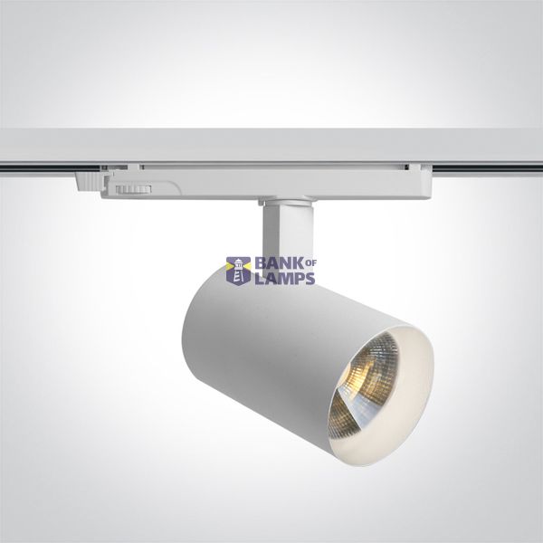 65670BT/W/V WHITE 16W/22W PV CCTV TRACK SPOT 230V image 1