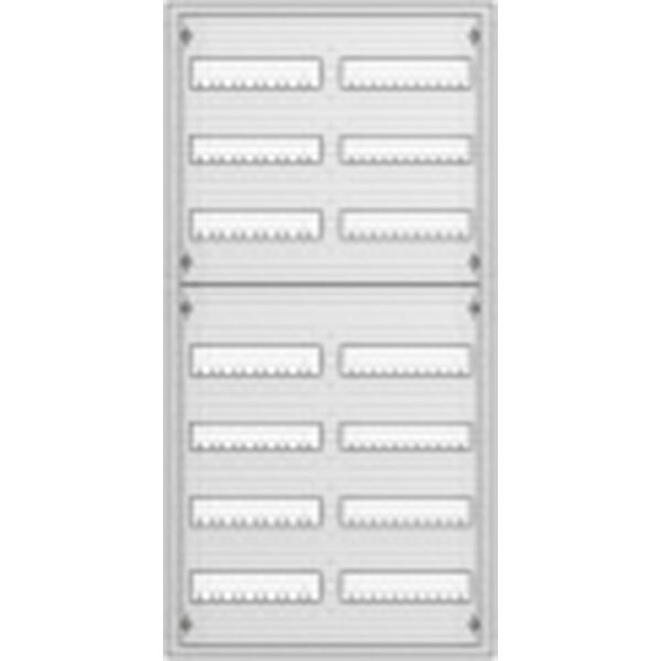 U72 U Compact distribution board, Flush-mounted, 168 SU, Isolated, IP31, Field Width: 2, Number of Rows: 7, 1134 mm x 560 mm x 120 mm image 1