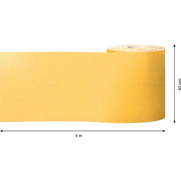 EXPERT C47 Sandpaper Roll for Handsanding 93 mm, 5 m, G 24 image 2