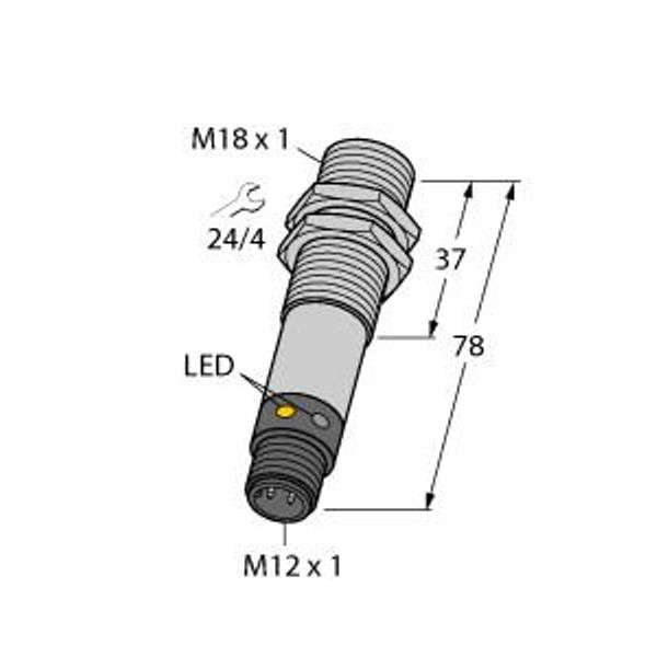 Photoelectric Sensor Diffuse Mode Sensor   M18SN6DLQ image 1
