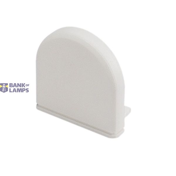 GLENOS Endcap for Profile 2609, DOME, white image 1