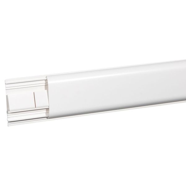 Trunking DLPlus 120×20mm 2-compartment white 2m image 1
