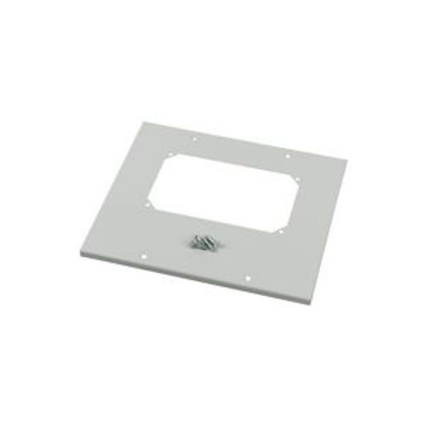 XLST5F44 Bottom-/top plate for F3A flanges, for WxD = 425 x 400mm, IP55, grey image 2