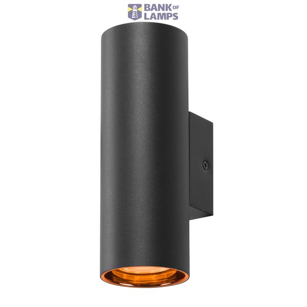 ASTO TUBE, wall-mounted light, cylindrical, GU10, 2x max. 10 W, black image 2