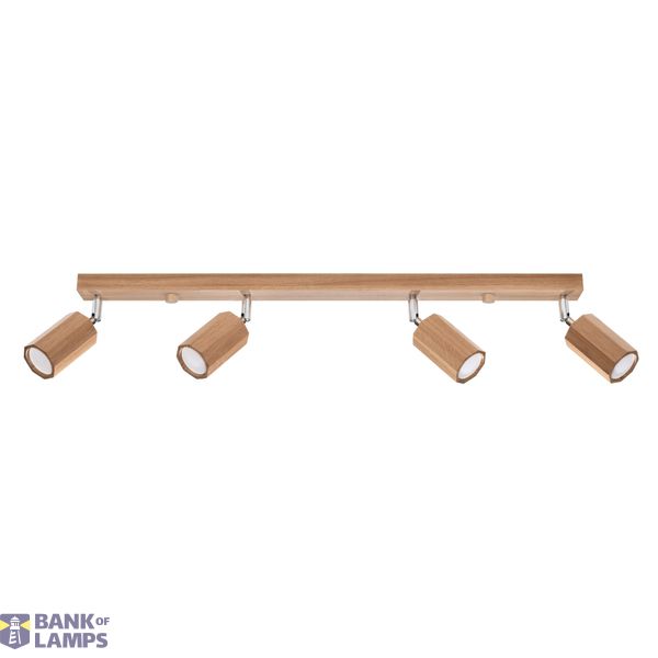 CEILING LAMP ZEKE 4 OAK GU10 4X40W IP20 image 9
